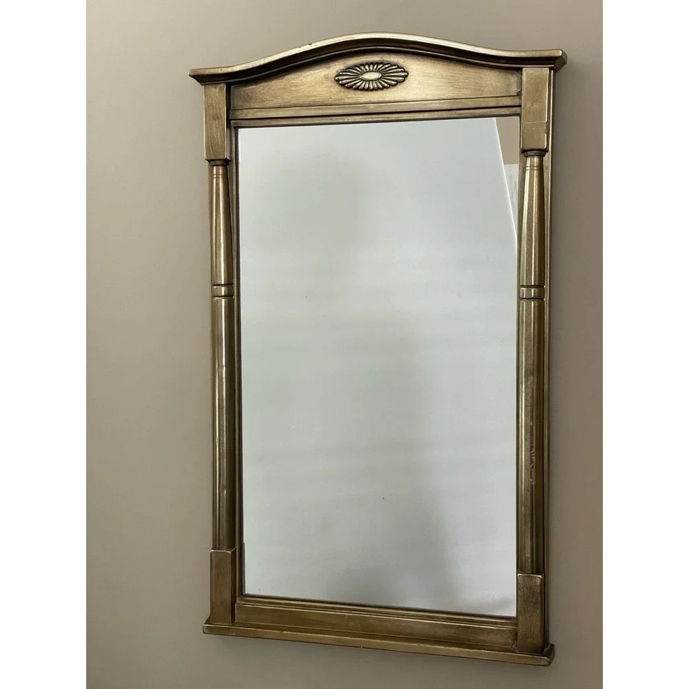 Vintage Syroco Mirror With Gold Frame 13 X 23